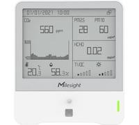 Milesight IoT Indoor Ambience Monitoring Sensor LoRaWAN Temp. Humidity CO2 PIR Light TVOC hPA PM 2.5 PM10 O3 E-Ink