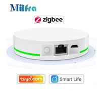 Milfra-airies de passerelle filaire Tuya Zigbee 3.0, Smart Home Bridge, Smart Life App, télécommande vocale, nous-mêmes avec Alexa Google Home BLANC