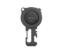 MiLi Tracker Outil Multifonction EDC 6-en-1 Porte-Clés - Décapsuleur, Cutter, Clés Hexagonales 3/5/7 mm, Clé à Rayons, Tournevis, Mousqueton, Compatible Apple & Google Localiser