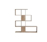 Bibliothèque ouverte séparateur design finition bois clair chêne L139 cm COMO