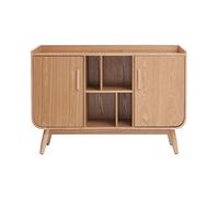 Buffet scandinave en bois clair 2 portes L122 cm HALLEN