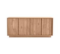 Buffet scandinave finition bois chêne 4 portes L180 cm COMO