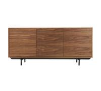 Buffet vintage en bois foncé noyer 2 portes 3 tiroirs L160 cm MANNY
