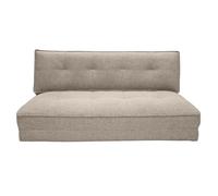 Miliboo Chauffeuse 2 Places Convertible en Tissu Taupe Sally