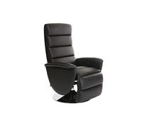 Fauteuil relax manuel noir NELSON