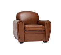 Fauteuil vintage cuir marron CLUB