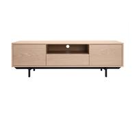 Meuble TV finition bois chêne avec niche ouverte L160 cm MANNY