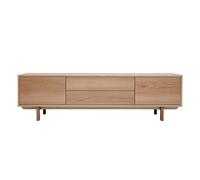 Miliboo Meuble TV scandinave Bois Clair chêne 2 Portes 2 tiroirs L180cm SID