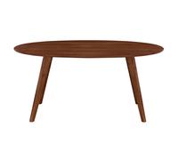 Table à manger vintage ovale en bois foncé L160 cm MARIK
