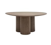 Table basse design bois foncé noyer L78 cm HOLLEN