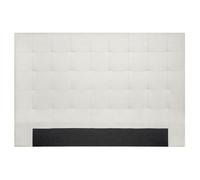 Tête de lit capitonnée en tissu beige clair naturel L180 cm HALCIONA