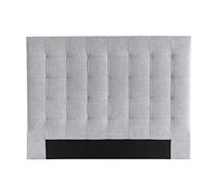 Miliboo Tête de lit capitonnée en Tissu Gris L160 cm HALCIONA