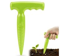 Milifox Outil Plantoir à Bulbes - Jardinière à Bulbe avec Échelle de Mesure Pour Une Plantation Précise,Idéal pour Plantoir des Légumes et des Fleurs (Vert Fluorescent)
