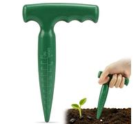 Milifox Outil Plantoir à Bulbes - Jardinière à Bulbe avec Échelle de Mesure Pour Une Plantation Précise,Idéal pour Plantoir des Légumes et des Fleurs (Vert)