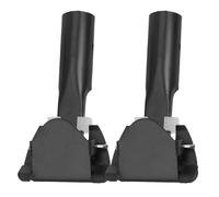 Milisten 2 Pièces Pince de Remplacement pour Manche à Balai en Fer Noir 25mm Prise Confortable, Accessoire Polyvalent pour Nettoyage à Domicile et Dortoir