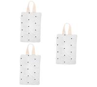 Milisten 3 Pièces suspendu de tissus humides Case de linge de voyage serviette distributeur réutilisable portatif porte mouchoirs pour voiture porte-tissus de voyage coton Beige