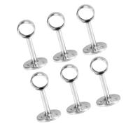 Milisten 6pièces Supports de Rail Acier Inoxydable pour Armoire Résistant Facile à Installer pour Penderie Closet ou Dressing