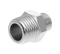 Milisten Adaptateur Argenté Connecteur pour Tuyau Cuivre D'aérographe Mâle 1/8 à 1/4 Compatible et Flexible et Polyvalent Compresseurs Distributeurs