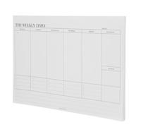 Milisten Bloc-notes Agenda Hebdomadaire Blanc en Papier Design Auto-remplissable, Planificateur Horizontal pour Bureau et Maison, pour Étudiants et Organisation Quotidienne
