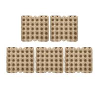 Milisten Boîte à Œufs en Pulpe Naturelle 30 Pièces, Support à Œufs Réutilisable 5×6, Étui de Protection Carton pour Réfrigérateur, Rangement Pratique et Empilable Cuisine, Stockage Solide