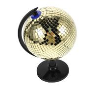 Milisten Boule Disco Rotative Dorée en Plastique Verre avec Design Réfléchissant pour Décor Créatif Bureau Événements Ambiance Unique