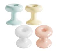 Milisten Boutons-poussoirs du Réservoir de Toilette en Plastique de Cœur, Pack de 4, Multifonction pour Économie D'eau, Assistance pour Manucure à Domicile Couleur Couleur Aléatoire