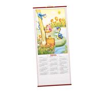 Milisten Calendrier Mural Chinois et Usage Longue Durée 2025 Année du Serpent en Papier Motifs Délicats, Affichage Détaillé pour Bureau et Espace Public