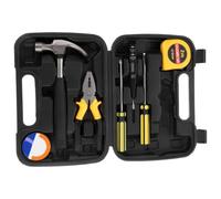 Milisten Coffret Outils Complet Noir en Plastique et Fer Pince et Tournevis pour Réparation Automobile et Usage Domestique Fiable et Solide