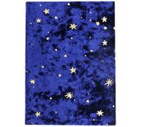 Milisten Couverture de Livre en Velours Doré Décorative et Élégante, Pochette de Protection en Tissu pour Agenda, Protection Maximale et Résistante Décoloration