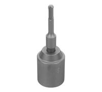 Milisten Enfonce-pieux Métallique Robuste pour Perceuse à Percussion Compatible Mandrin Rond Conducteur de Poteaux et Tiges pour Installation Clôtures et Piquets au Sol Outil Jardin Adapté