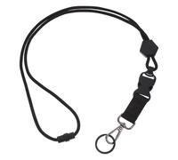 Milisten Lanière Détachable D'identification pour Polyester Noir de Badge en Boucle Clip Métal, Cordon Cou Ajustable et Randonnée et Activités Extérieures