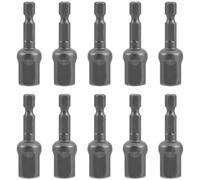 Milisten Lot de 10 Set de Set de Adaptateurs pour Perceuse à Douille 1/2 en Chrome Vanadium, Barre de Connexion Pneumatique Électrique, Application Polyvalente pour Installation de Meubles