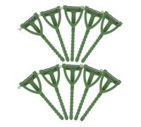 Milisten Lot de 100 Set de Épingles à Boutonnière en Plastique Vert, Forme Triangulaire T, Broches Artisanales pour Confection de Corsages Diy, Accessoires pour Mariage, Bals et Fêtes,