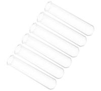 Milisten Lot de 6 Tubes de Propagation en Verre Transparent 15 ML Mini Vases pour Plantes Hydroponiques, Décoration Intérieure et Bureau Tubes à Fleurs Compacts et Faciles à Nettoyer