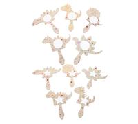 Milisten Miroirs en Bois Brut pour Garçon et Filles Soi-même, Décorations Polyvalentes en Bois et Acrylique, Kit de Bricolage Princesse avec Autocollants pour Décor Maison et Maternelle