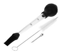 Milisten Poire à Jus Outil Pratique la Cuisine en Acier Inoxydable Injecteur de Viande Grillée et Injecteur de Sauce pour Arôme de Dinde en Restaurant ou Picnic