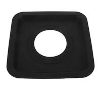 Milisten Protecteur de Brûleur de Cuisinière en Silicone Noir Réutilisable Résistant à Haute Température pour Table de Cuisson à Gaz Anti-taches D'huile Facile à Nettoyer
