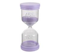 Milisten Sablier de Sauna 45 en Verre et Plastique, Minuterie Résistante à Haute Humidité et Température, Accessoire Vintage pour Spa