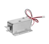 Milisten Serrure Électronique Intelligente 12v pour Armoire Solénoïde Métal Argenté, Verrou à Profil Bas et Surveillance D'état pour Automatisation Industrielle