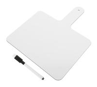 Milisten Tablette Effaçable à Sec en Bois et Plastique Blanc Portable Double Face Kit de Tableau Blanc Effaçable à Sec 1 Set pour Salle de t Fête