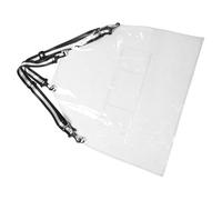 Milisten Tablier Coiffure Professionnel en Tpu Transparent Léger avec Bords Renforcés, Imperméable pour Salon de Coiffure, pour Femmes Coiffeuses en Coupe et Coloration