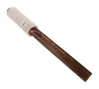 Milisten Torche D'extérieur en Bois Marron Effet de Flamme, Décoration Élégante Tissée pour Jardin et Pelouse, Facile à Installer pour Fête et Événement