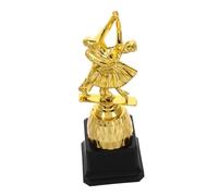 Milisten Trophée pour Danseuse Garçon et Filles Léger et Portable en Plastique Or Élégant pour Compétition et Remise de Prix Scolaire