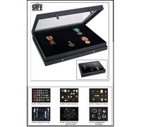 Militaria-Sammelvitrine-BLACK-EDITION-Schaumstoffeinlage-SAFE-5678-400x300x55mm