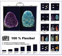 Militaria Sammelvitrinen ALU Maxi Flex 4 cases Bleu 235x202x64mm Safe 5775-2