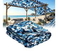 Military Camouflage Net 2x3m Couleur de l'océan 210D Tissu Oxford Reinforced Large Size 3X4m 3X5m 4x6m 6x6m Ideal for Shade Net Camouflage Hunting Garden Decoration Photo Terrace Awnings