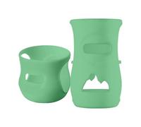 Milk Glass Bottle Silicone Sleeve - Food-Grade 12x7cm | Reusable Leakproof Airtight Shatterproof Cover For 120ml 240ml Bottles | Protective Milks Bo-ttle Sleeves For Kids Dishwasher Safe Avent Glasses
