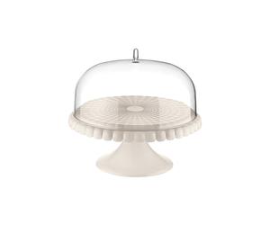Milk White STAND À GÂTEAU AVEC CLOCHE "TIFFANY" ⌀30