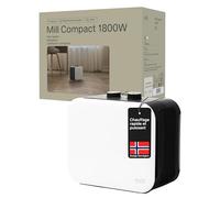 Mill Chauffage soufflant céramique 1800W blanc pour 5-30m² - Chauffage d’appoint compact PTC rapide et silencieux, petit radiateur électrique soufflant mobile, design norvégien