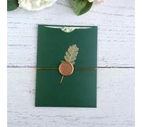 MillaSaw Enveloppes vert foncé pour cartes d'invitation de mariage, fête prénuptiale, quinceañera, 15e anniversaire, invitation, 25 pièces(vert)